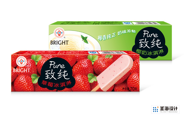 光明集团/冰淇淋包装/棒冰/杭州包装设计/杭州圣海包装艺术设计有限公司