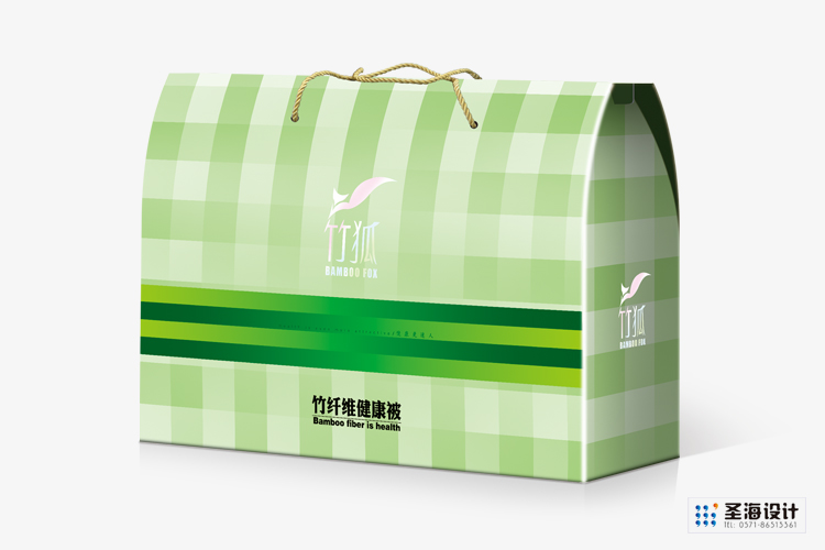 竹狐纺织品包装/竹纤维生态纺织品|空调被|蚕丝被包装/杭州包装设计/杭州圣海包装艺术设计有限公司