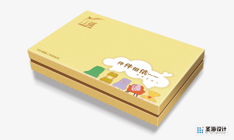竹狐纺织品包装/儿童竹纤维纺织生活用品/杭州包装设计/杭州圣海包装艺术设计有限公司