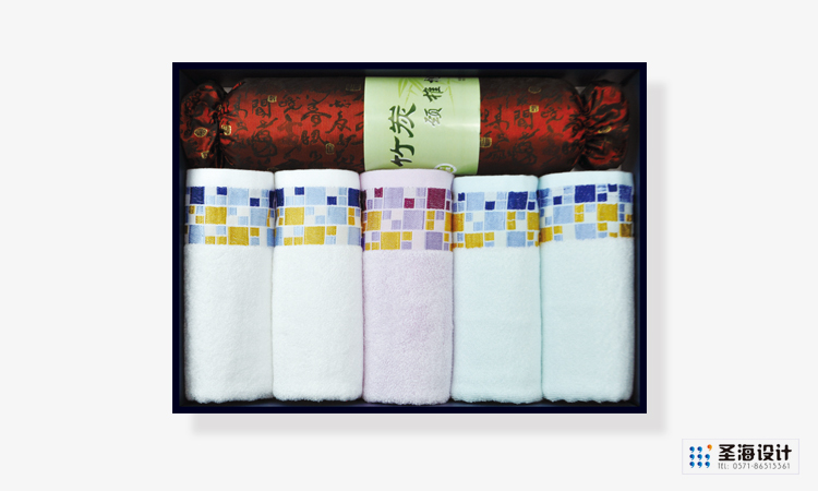 竹狐纺织品包装/竹纤维毛巾礼盒/杭州包装设计/杭州圣海包装艺术设计有限公司
