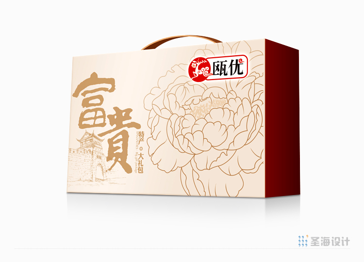 瓯优中华特产品牌整合|富贵特产大礼包|杭州包装设计|圣海包装设计