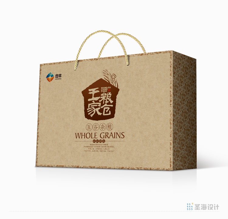 谷丰-王家粮仓五谷杂粮/绿豆/红豆/杭州包装设计/杭州圣海包装艺术设计有限公司