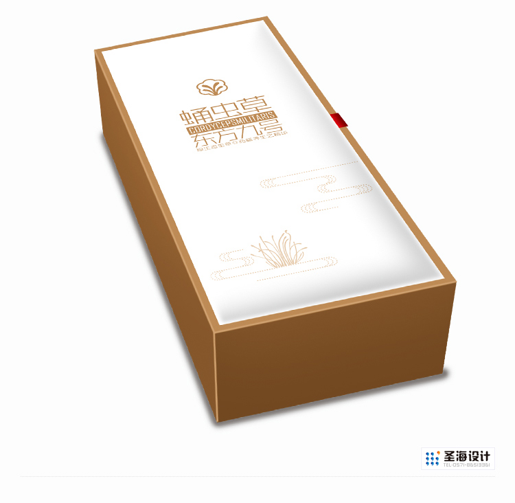 健艺/东方九号蛹虫草/金装礼盒/杭州包装设计/杭州圣海包装艺术设计有限公司
