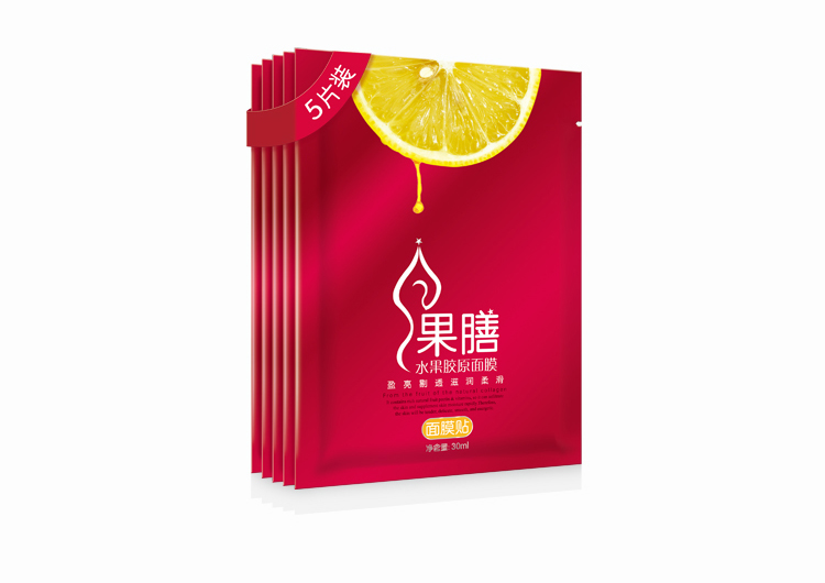 果膳体面膜/果膳水果胶原面膜/可以吃的面膜/杭州包装设计/圣海包装设计/圣海设计