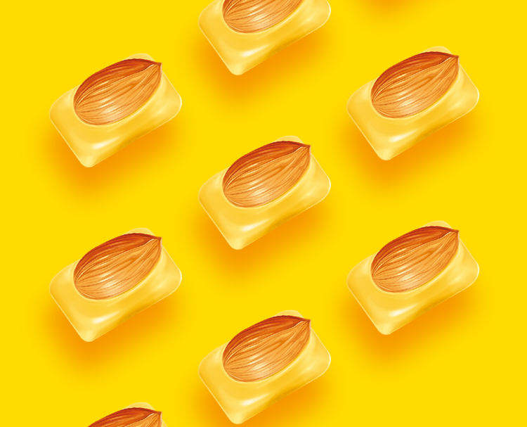 好丽友杏仁糖包装设计/圣海包装设计/杭州包装设计/浙江包装设计/铁盒包装/糖果包装设计