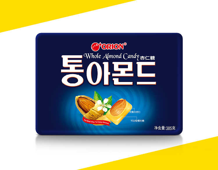 好丽友杏仁糖包装设计/圣海包装设计/杭州包装设计/浙江包装设计/铁盒包装/糖果包装设计