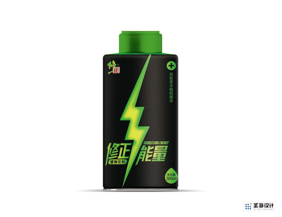 修正药业-修正能量植物萃取饮品包装|瓶帖|瓶标设计饮|料包装设计|包装设计|杭州包装设计|圣海包装设计