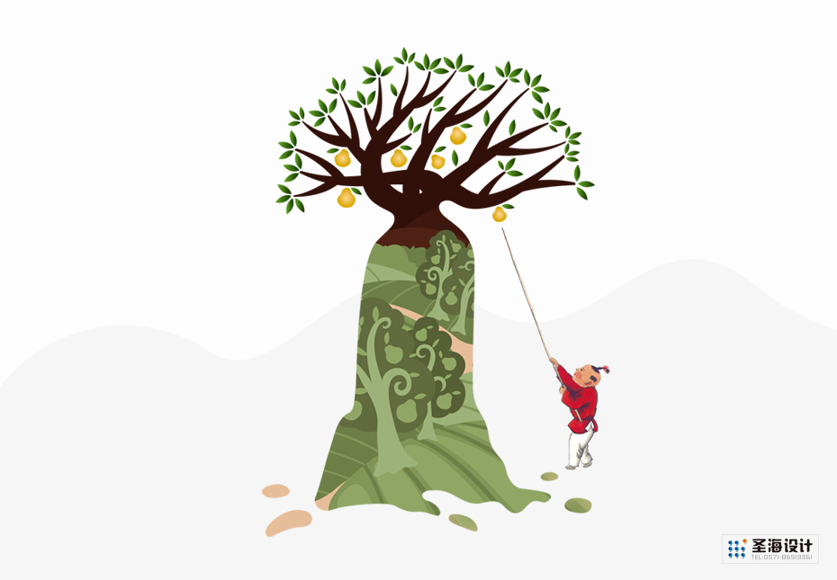 梨兴园包装插画|梨兴园品牌|杭州包装设计有限公司|品牌包装设计