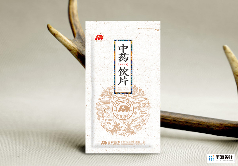 吉林敖东中药饮片通用包装袋|杭州圣海包装艺术设计有限公司|药料|滋补|营养|人参|三七|
