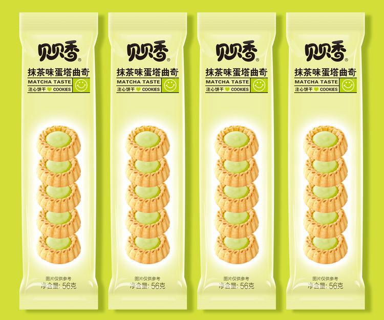 贝贝香抺茶味蛋塔曲奇/杭州圣海包装艺术设计有限公司