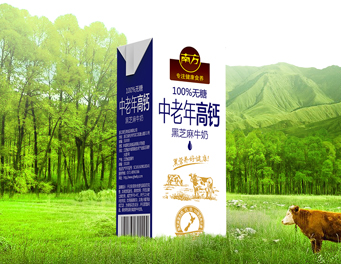 南方中老年高钙黑芝麻牛奶