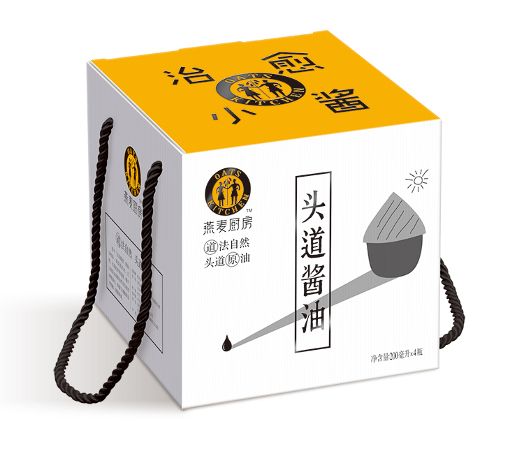 燕麦厨房餐饮专用酱油礼盒包装设计 燕麦厨房餐饮专用酱油礼盒包装设计