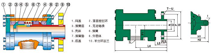 旋转接头规格型号QD65-100参数