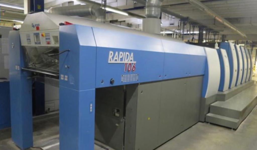 2010 KBA Rapida 106-5 L FAPC ALV2 SIS REF:2019561