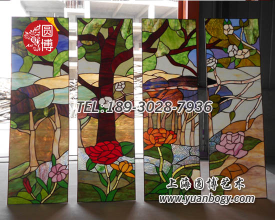 北京大學圖書館彩色玻璃屏風定制