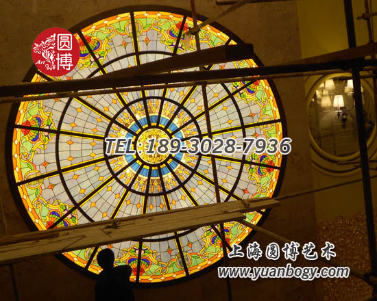 贵州凯里市彩绘玻璃穹顶蒂凡尼玻璃