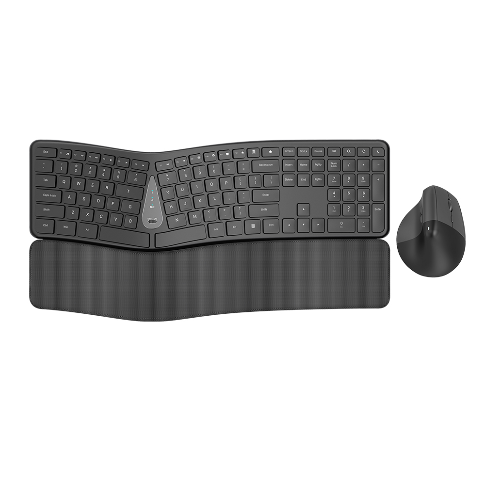 T1&V30 人体工程学设计 2.4GHz剪刀脚键盘和鼠标套装