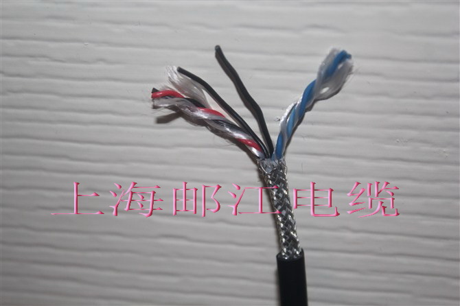 耐弯曲耐折双绞屏蔽编码器用电缆 2对数据线加电源线2*0.5+2*2*0.2 有现货  可根据要求定制