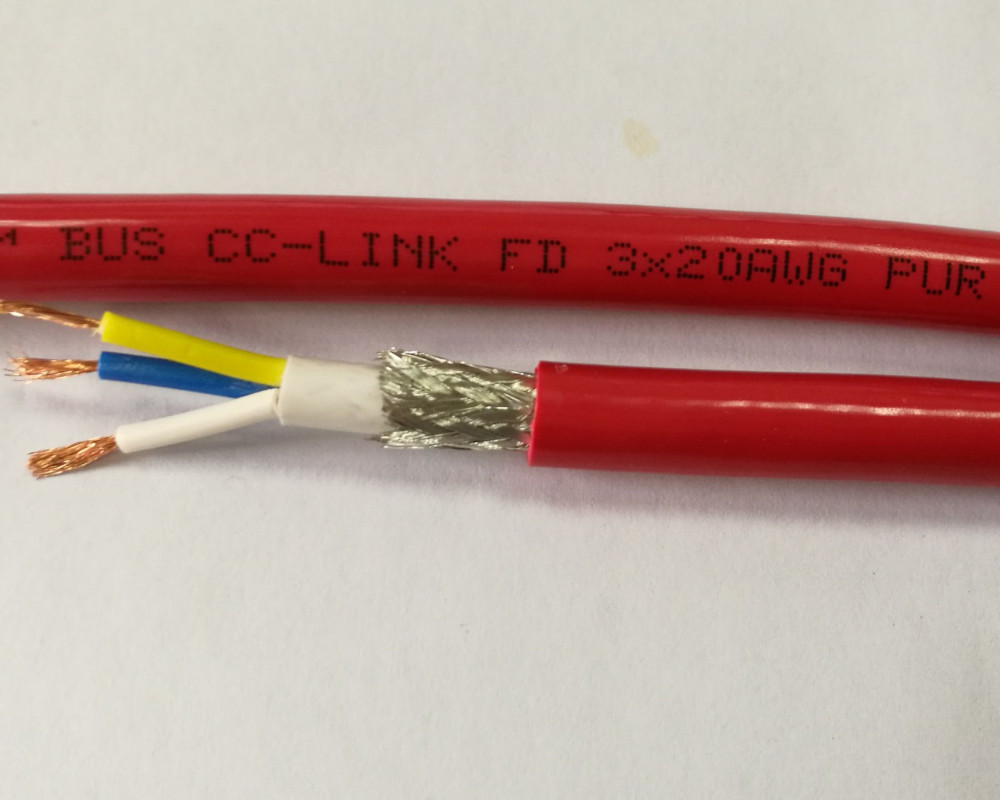 聚氨脂PUR cclink 3*20AWG 3*0.5m拖链坦克链专用 高柔性耐磨耐油