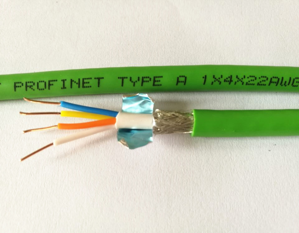 邮江4芯绿色 工业以太网网线总线电缆 profinet Type A型 B型 C型