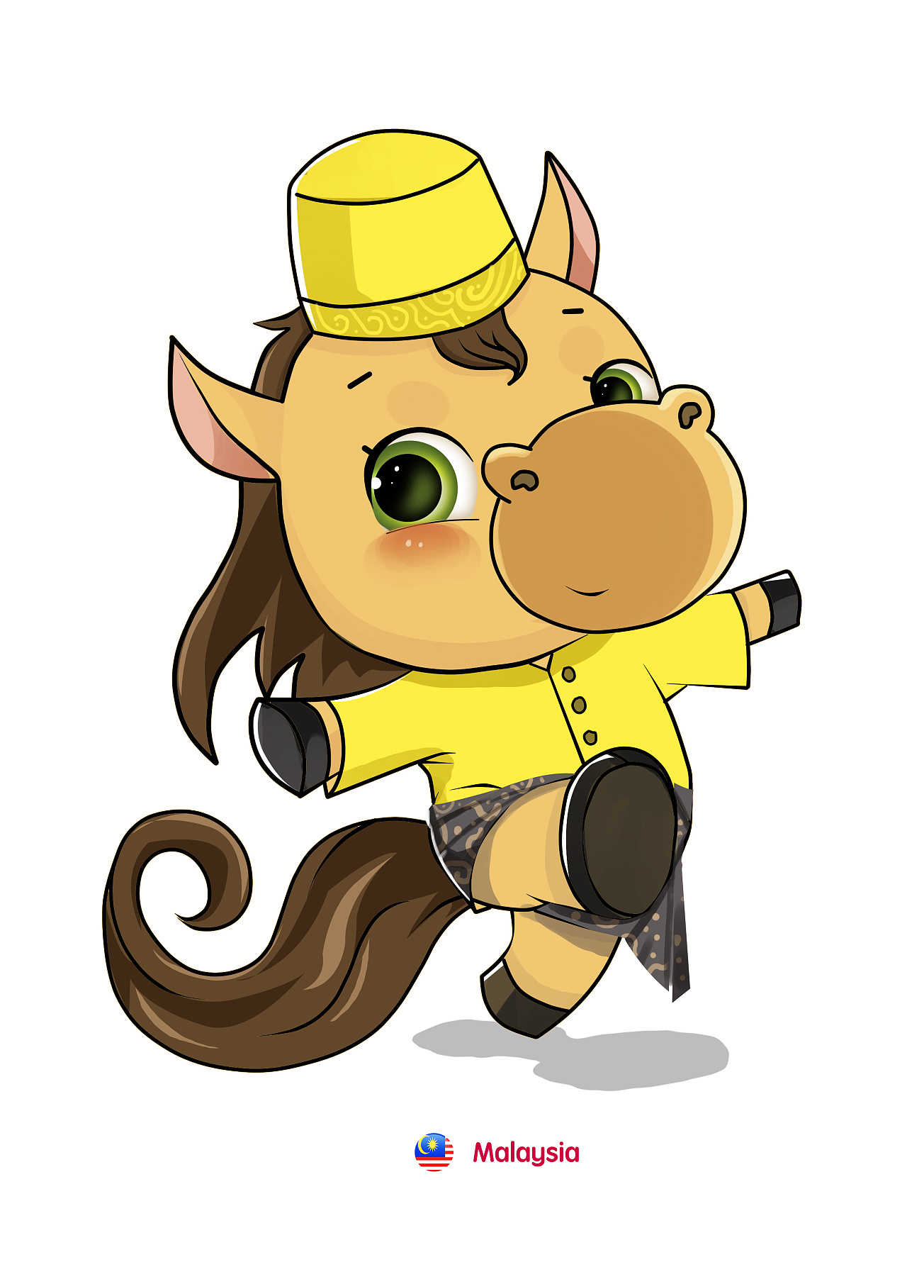 唐装马—吉祥物设计