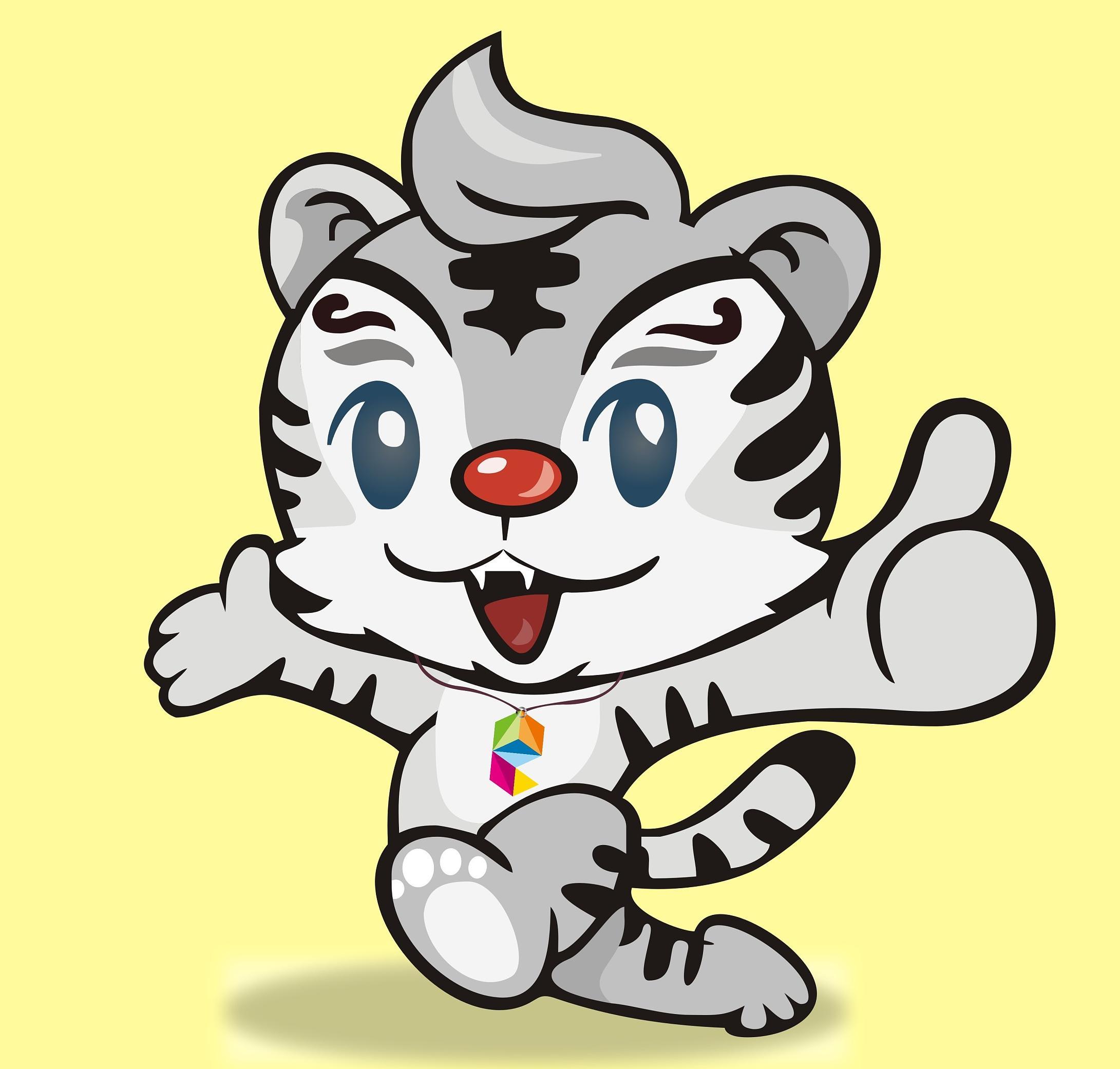 雪豹“九娃”吉祥物设计