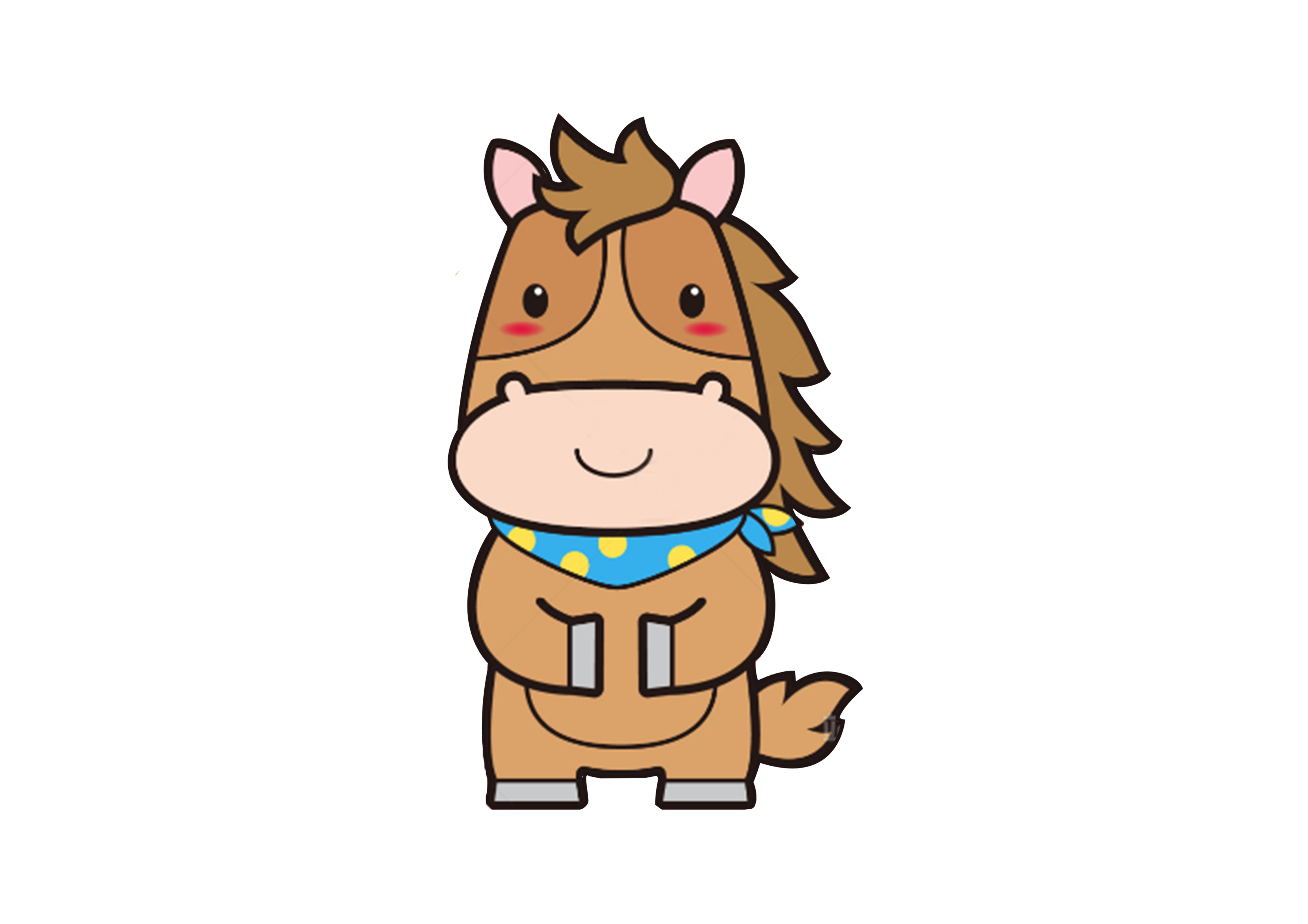 十二生肖之马吉祥物设计