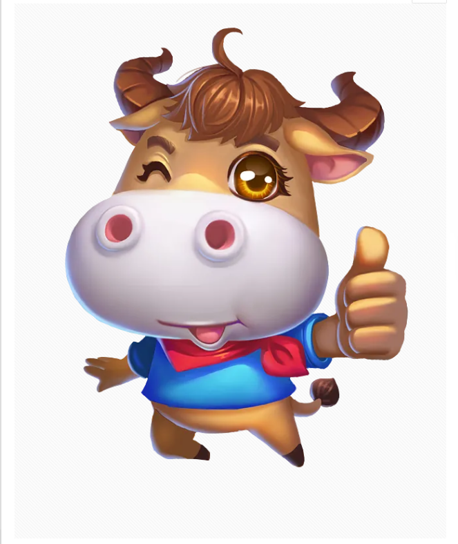 卡通牛年吉祥物设计