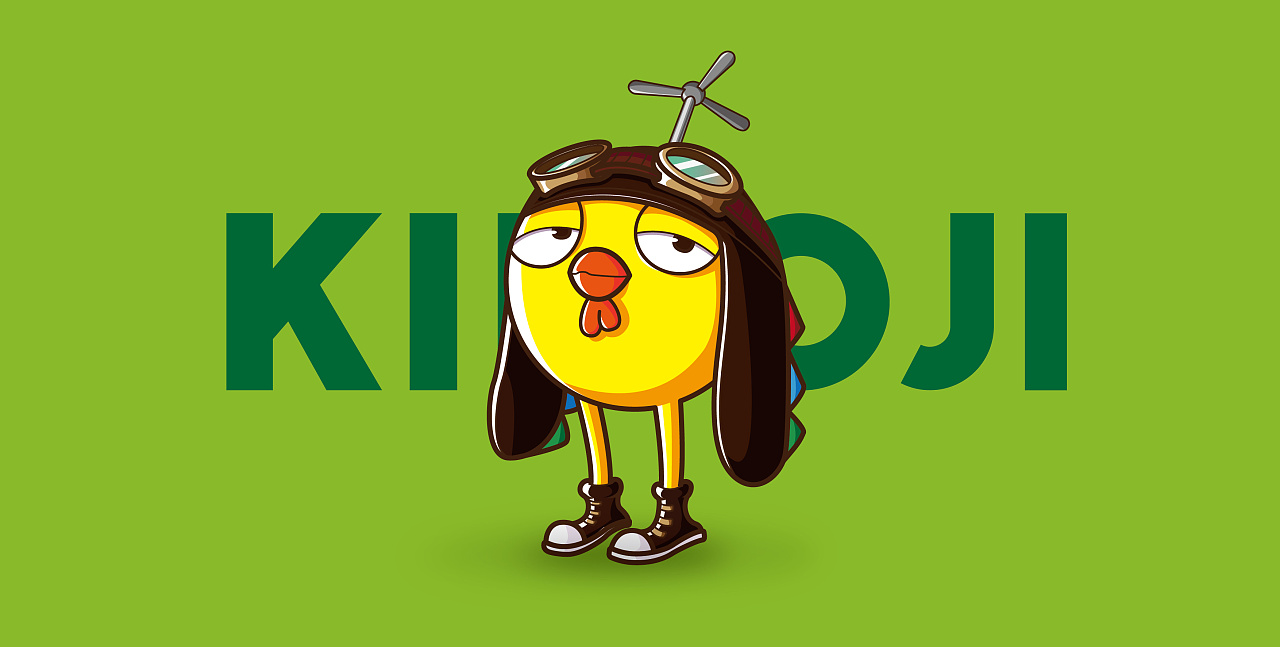 长脚鸡吉祥物设计