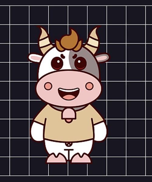 牛的吉祥物设计