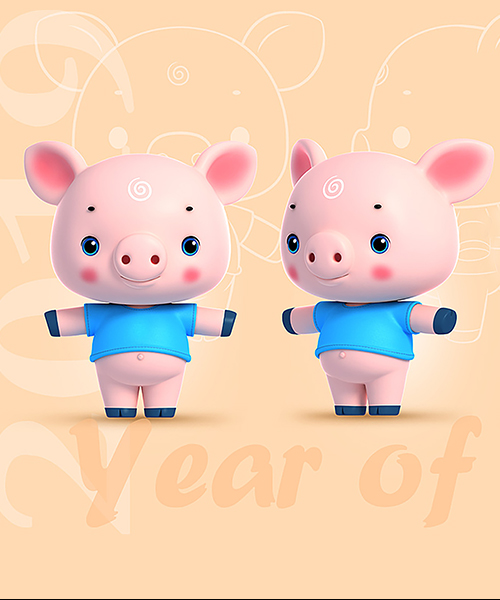 猪的吉祥物设计