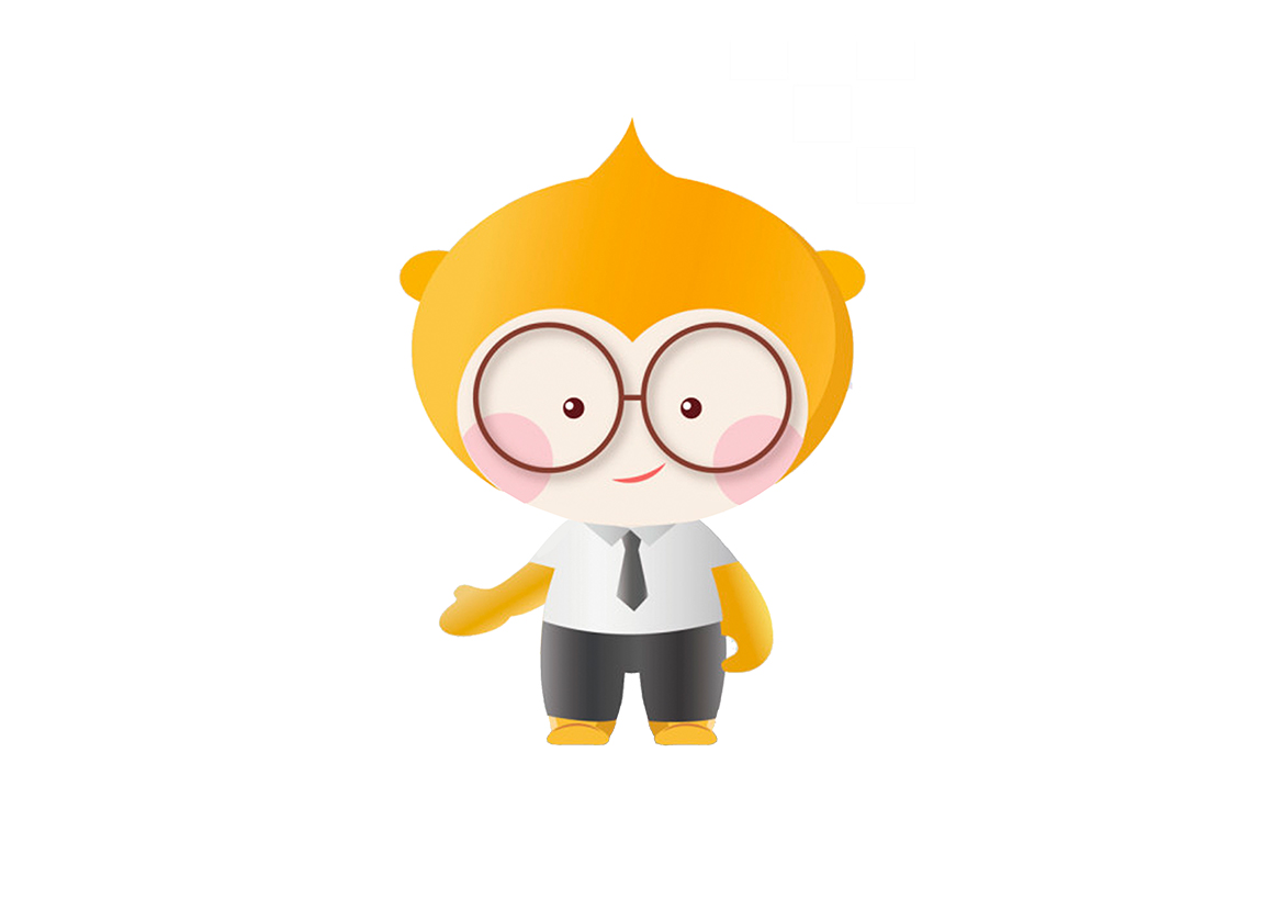 卡通猴子吉祥物设计