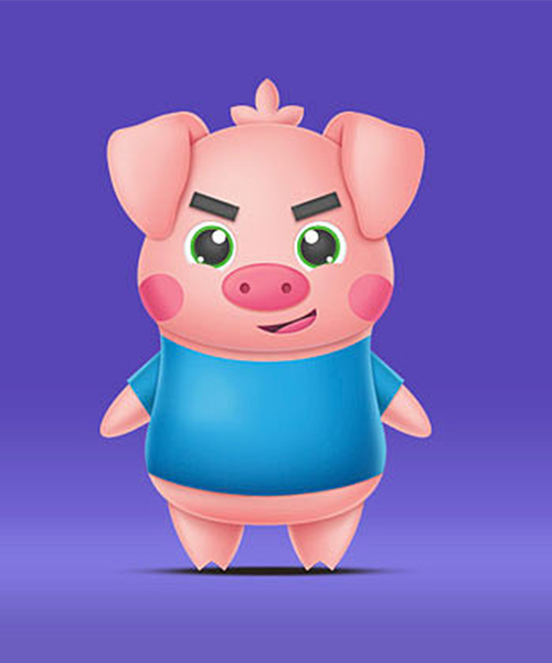 猪的吉祥物设计