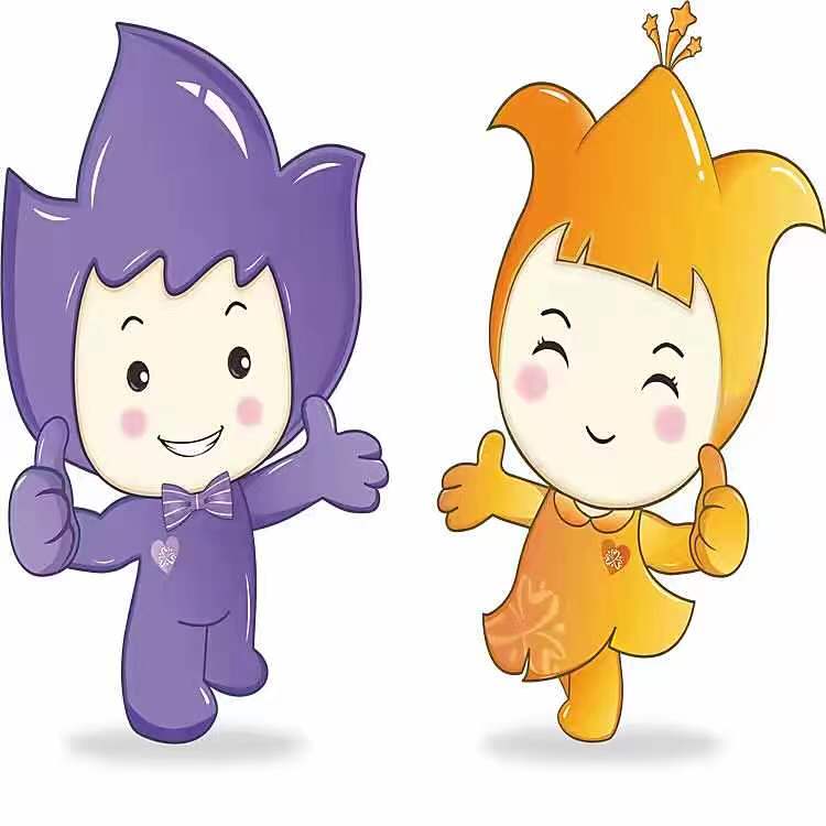 东莞乐园卡通玻璃雕塑儿童主题玻璃钢吉祥物雕塑