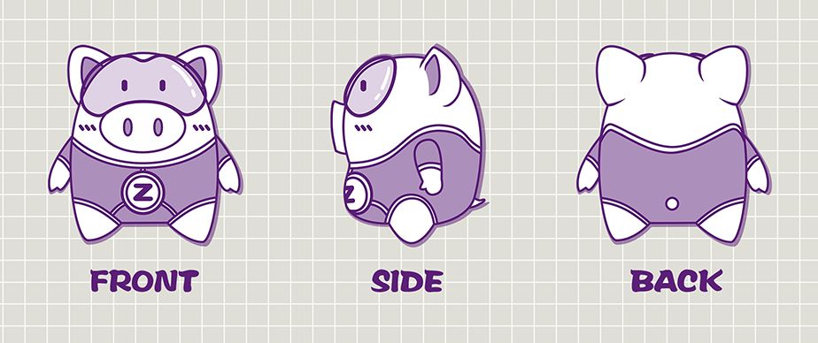 猪的吉祥物设计