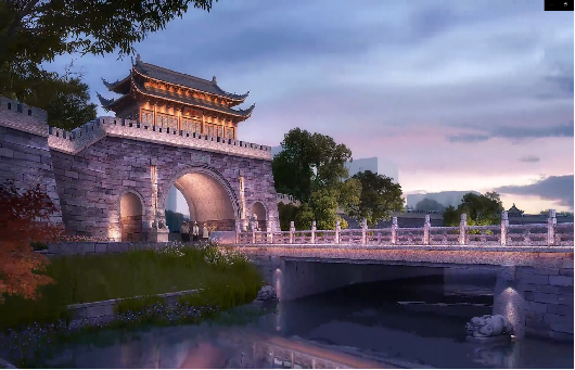 新登镇城墙与城河三期工程监理