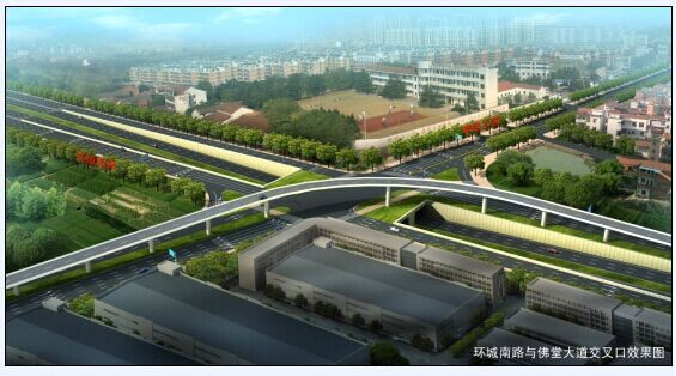 环城南路与佛堂大道交叉口工程