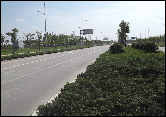 慈溪市慈东工业区北区路中隔离带绿化工程