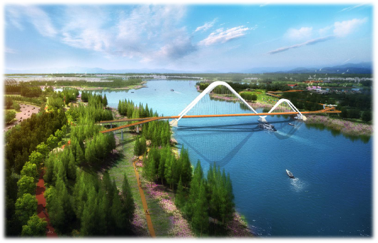 龙游县市民生态休闲公园（一期）工程—凤翔洲景观云桥