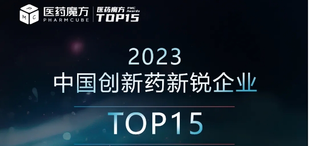 柏全生物入选“2023中国创新药新锐企业TOP15”医药魔方榜单