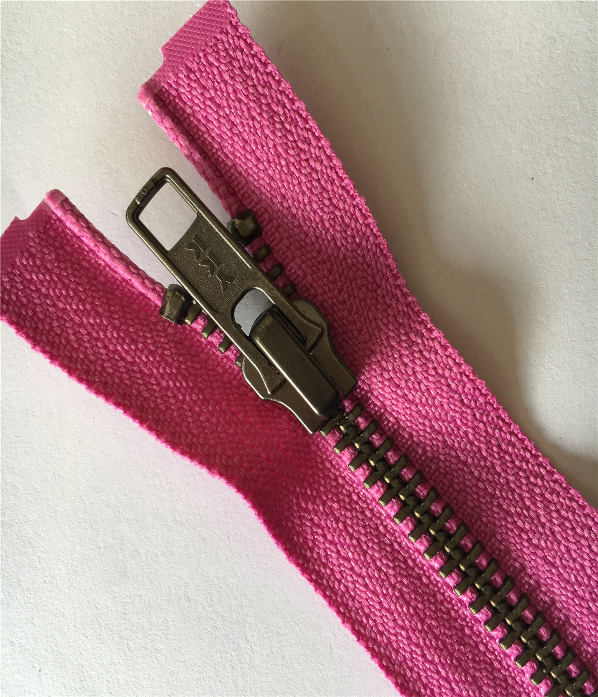 5号金属浅枪色开口拉链自动头