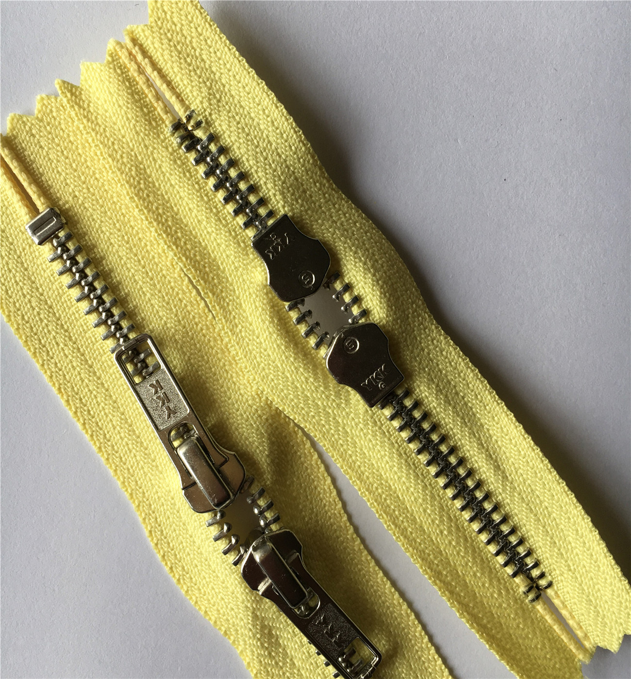 5号金属白铜双头拉链