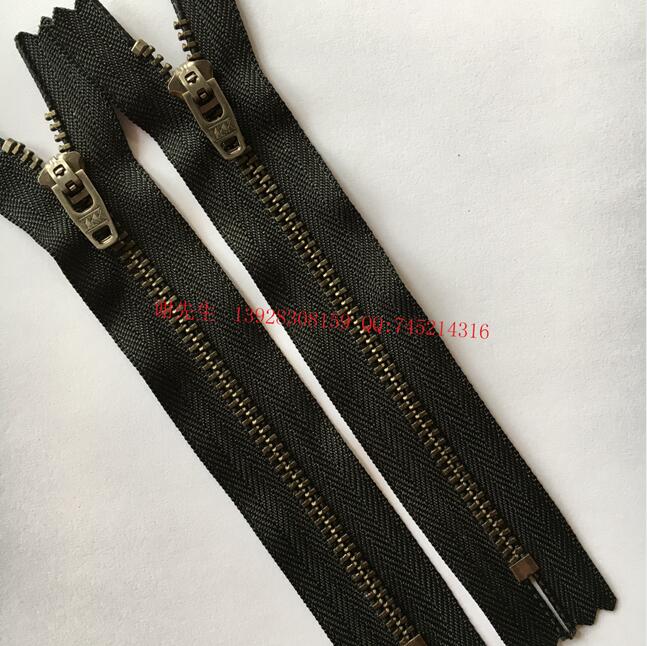 3号Y型灰沥牙闭口拉链半自动头