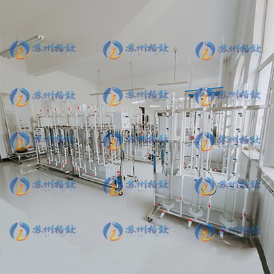 辽宁某高校给排水科学与工程实验装置自由沉淀实验装置6组滤池过滤与反冲洗实验装置（气水反冲）等安装现场