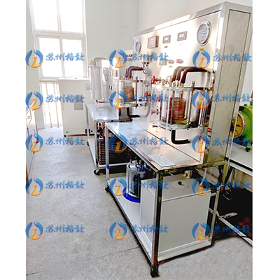 沈阳某高校暖通与制冷实验装置制冷热泵循环演示装置制冷压缩机等实验设备调试现场