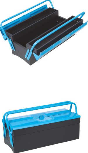 二層雙桿工具箱