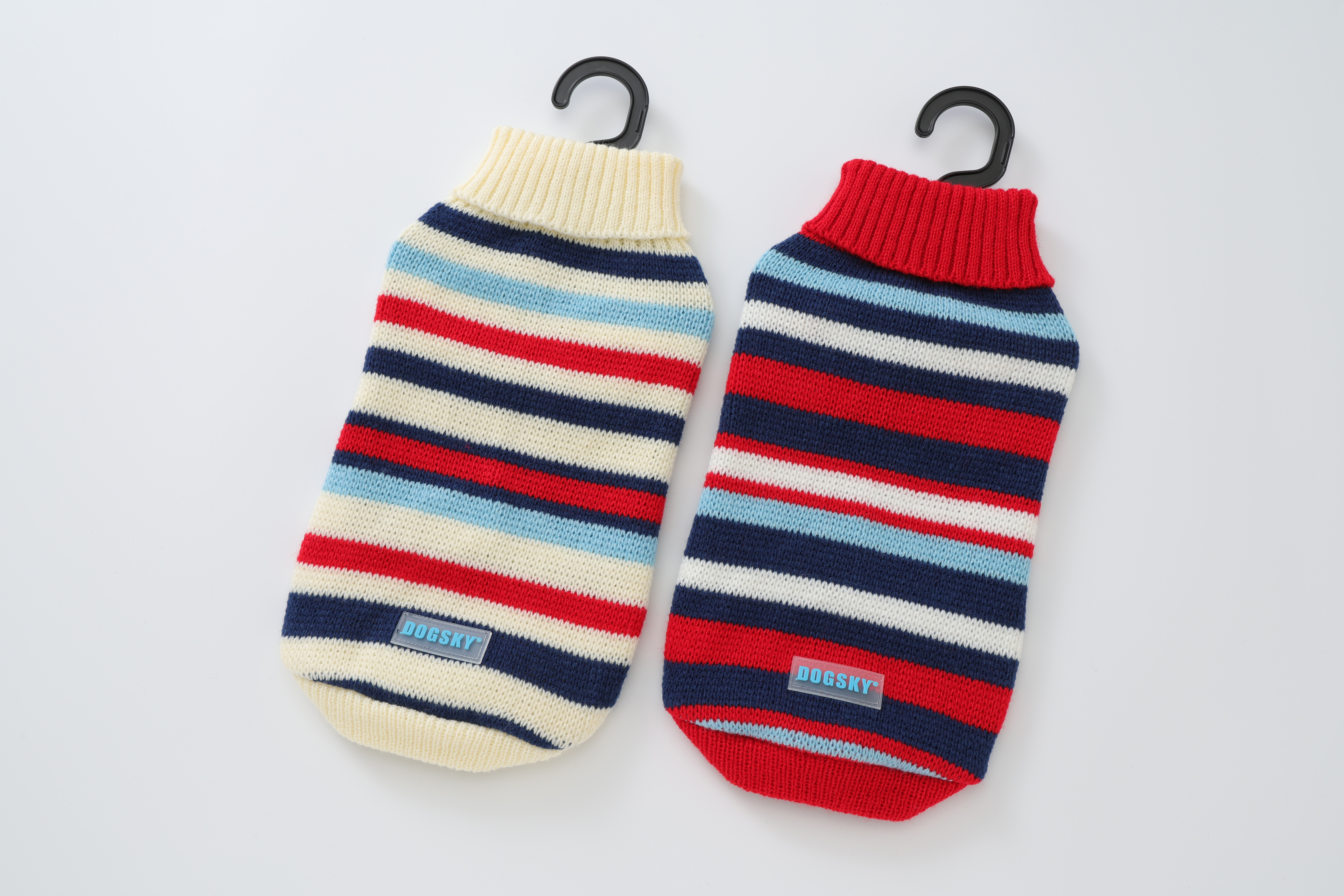 2025秋冬复古多色条纹宠物毛衣狗狗猫咪针织时尚保暖外套