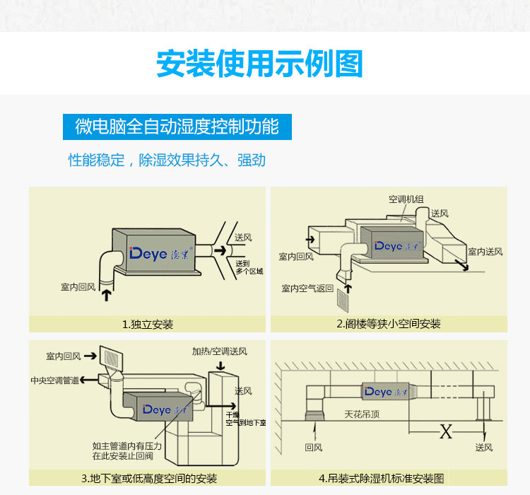 德业中央吊顶管道除湿机DY-C20DZ 德业中央吊顶管道除湿机DY-C20DZ
