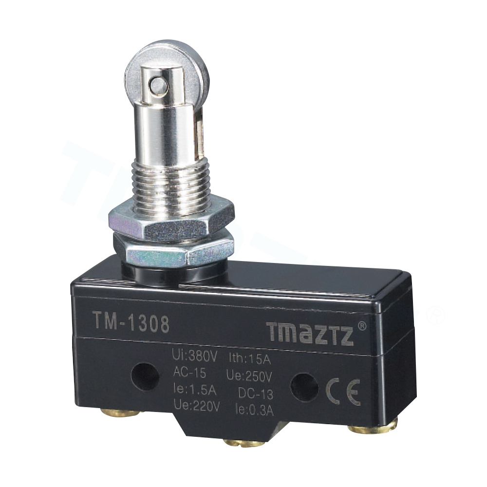 TM-1308滚轮塞柱型微动开关