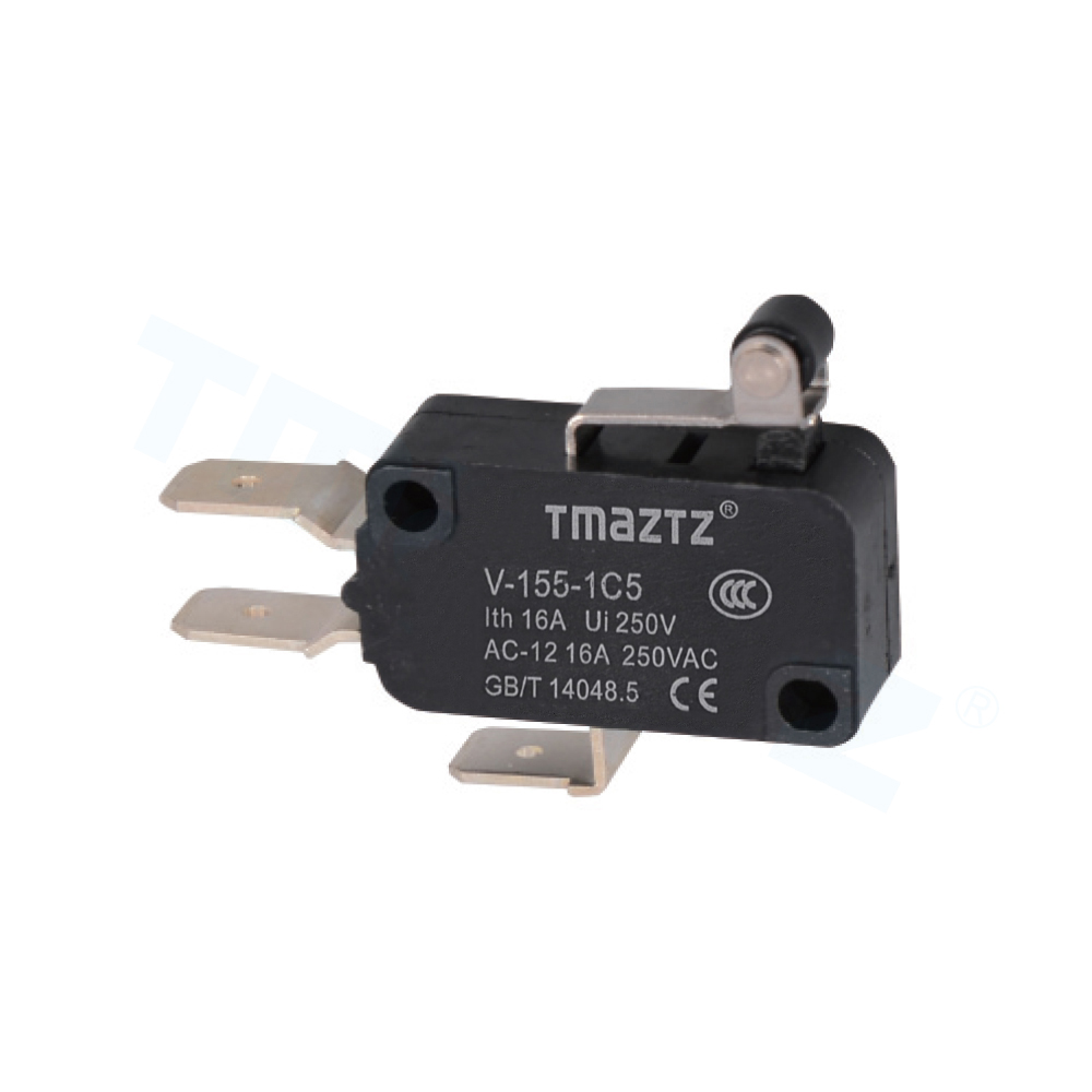 V-155-1C5 滚轮短杠杆微动开关(宽端子)